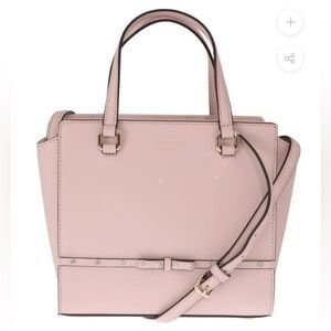NWT Kate Spade New York Laurel Way Jeweled Leather Tote & Matching Wallet (Pink)